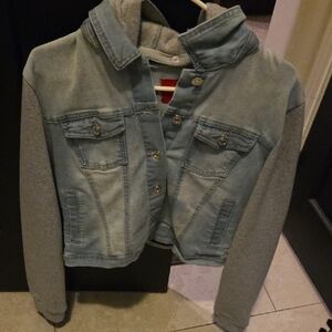 Guess Blue and Gray Jean Jacket